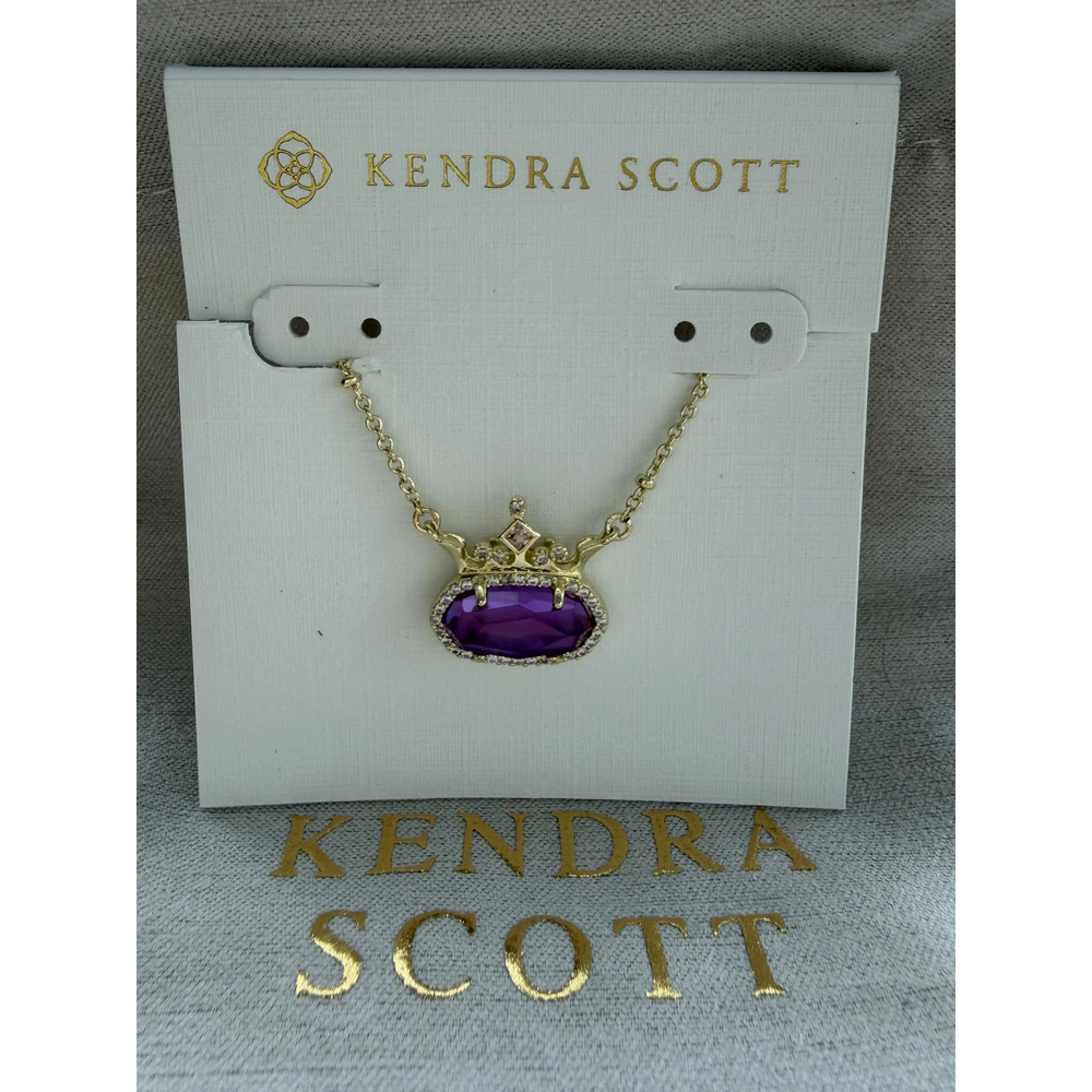 Kendra Scott Princess Pendant Purple Necklace